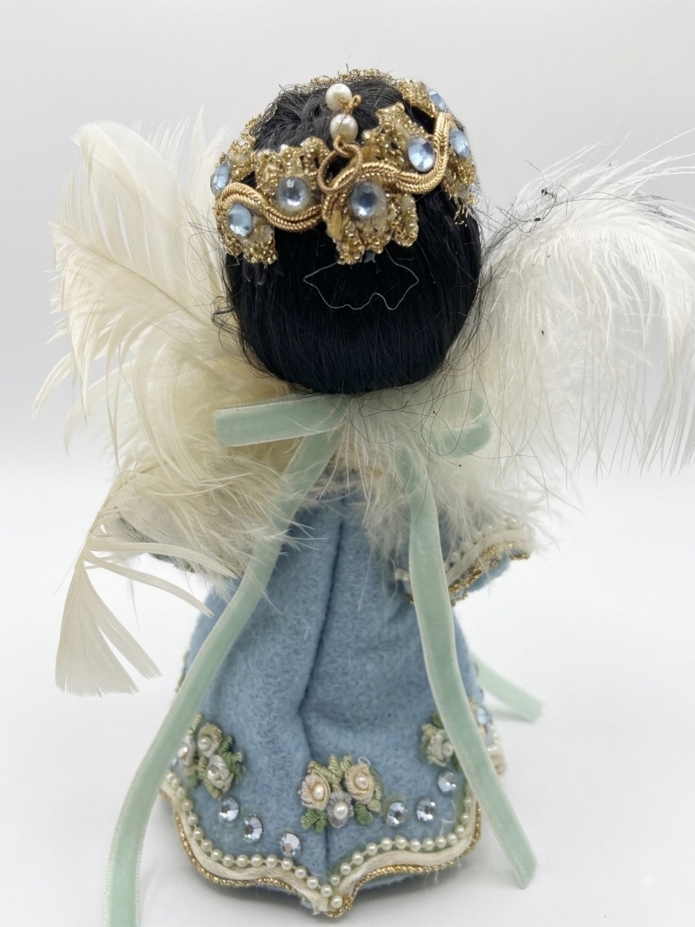 Adorable Mid Century Holiday Kitsch Felt Angel Doll xx - Picture 2 of 5